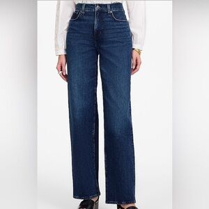 Trendy Madewell Wide-leg Jeans in Nighthawk wash, size 28 Petite.